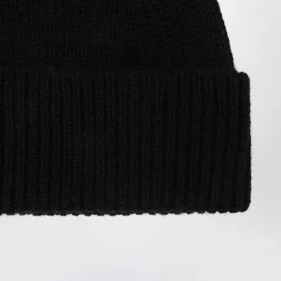 Roberto Collina Ribbed-pattern Beanie Hat In Black