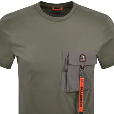 Parajumpers Mojave Pocket T Shirt Green In Green