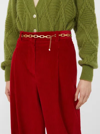 Weekend Max Mara Adjustable Waist Chain In Yellow