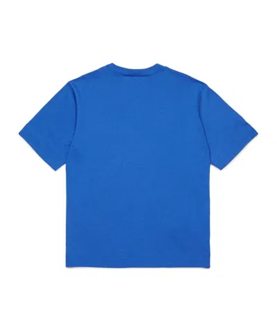 Marni Kids Logo T-shirt In Blue