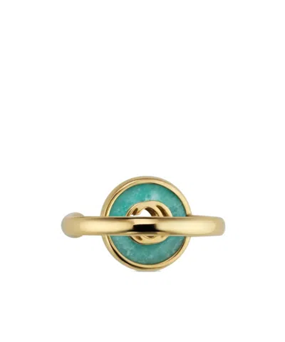 Gucci Interlocking 18k Ring In Blue