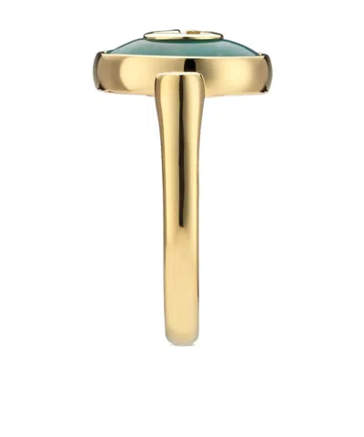 Gucci Interlocking 18k Ring In Blue