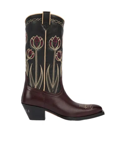 Gucci Cowboy Boots Pointed In Black
