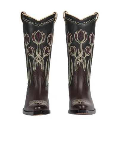 Gucci Cowboy Boots Pointed In Black