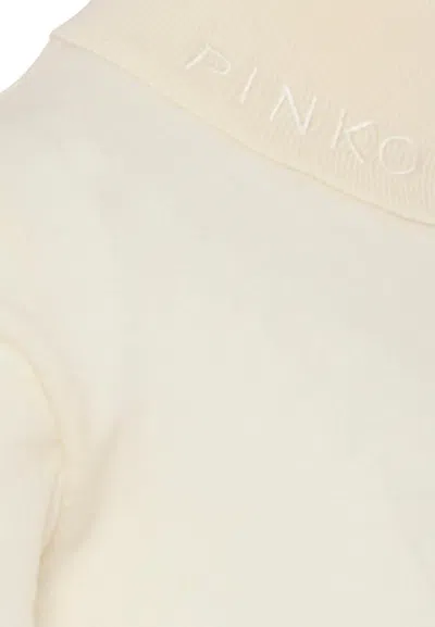 Pinko Long-sleeved Sweater In White