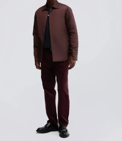 Aspesi Long Sleeve Shirt Jacket In Brown