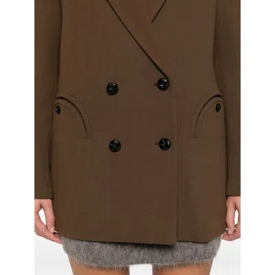 Blazé Milano Long-sleeved Suit Jacket In Brown