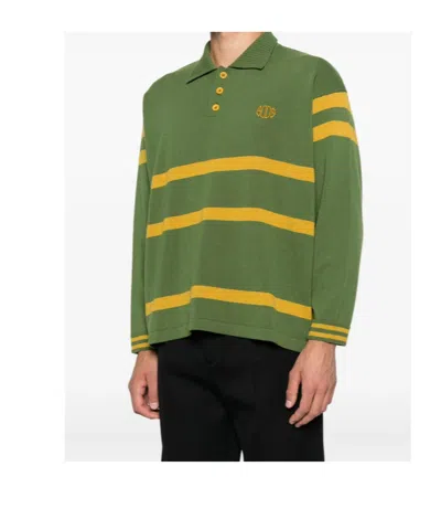 Bode Regis Polo Shirt In Green