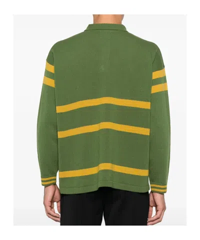 Bode Regis Polo Shirt In Green
