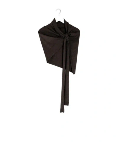 Lemaire Trompe L'oeil Scarf In Black