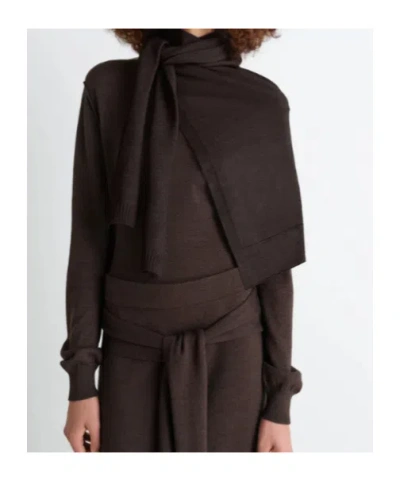 Lemaire Trompe L'oeil Scarf In Black