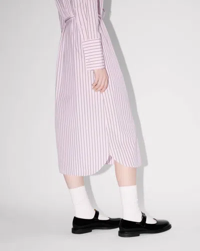 Kenzo 'boke Flower' Pin Midi Shirting Dress In Cotton Poplin In Multi