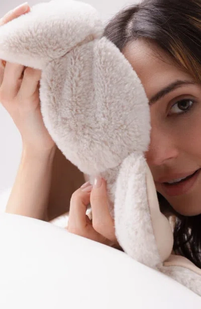 Nodpod Teddy Faux Fur Weighted Sleep Mask In Neutral