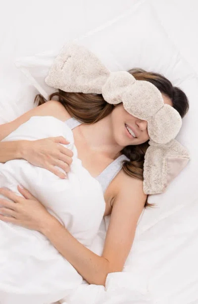 Nodpod Teddy Faux Fur Weighted Sleep Mask In Neutral