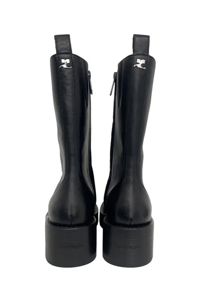 Courrèges Rider Boots Shoes In Black