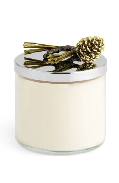 Michael Aram Pine Cone Three-wick Scented Candle In White