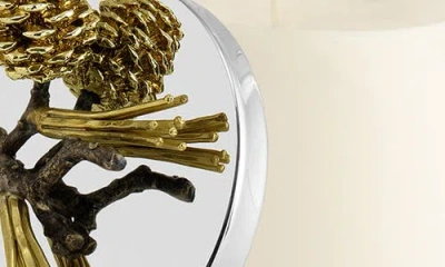 Michael Aram Pine Cone Three-wick Scented Candle In White