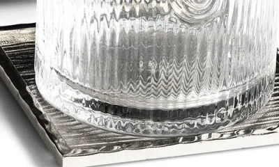 Michael Aram Ivy & Oak Tumbler And Coaster Set In Transparent