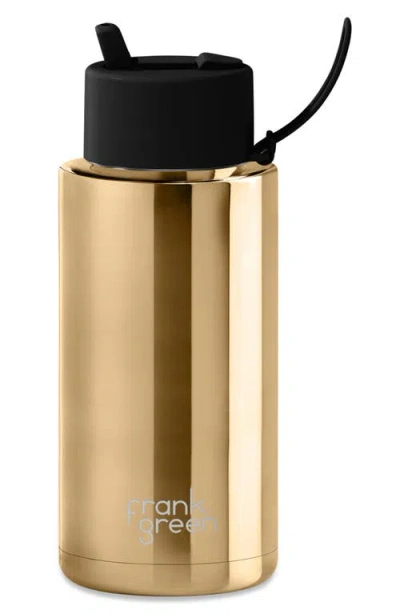 Frank Green 34-ounce Water Bottle In Gold