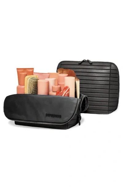 Parallelle The Large Check-in Traveler Toiletry Kit In Black