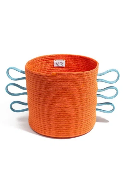 Ugly Rugly Wild Wings Medium Storage Basket In Orange