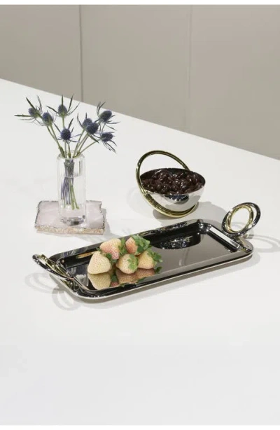 Anna New York Ring Nut Bowl In Metallic