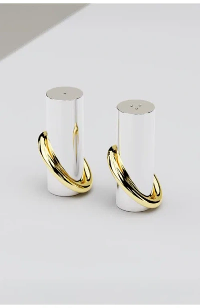 Anna New York Ring Salt & Pepper Shaker Set In Silver