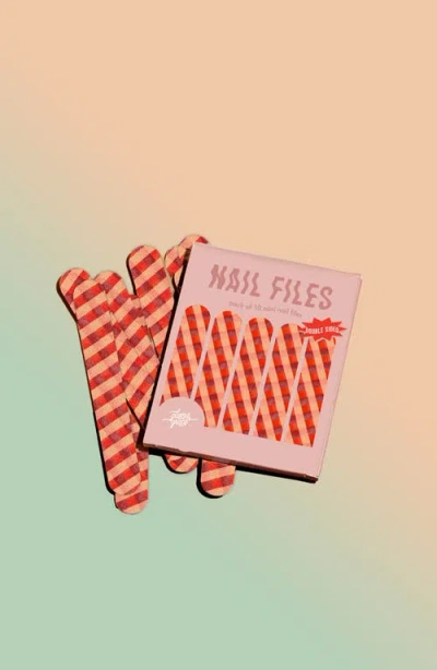 Glam & Grace Patterned Mini Nail File 10-piece Set