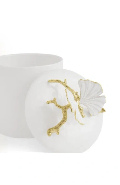Michael Aram Butterfly Ginkgo Extra Small Canister In White