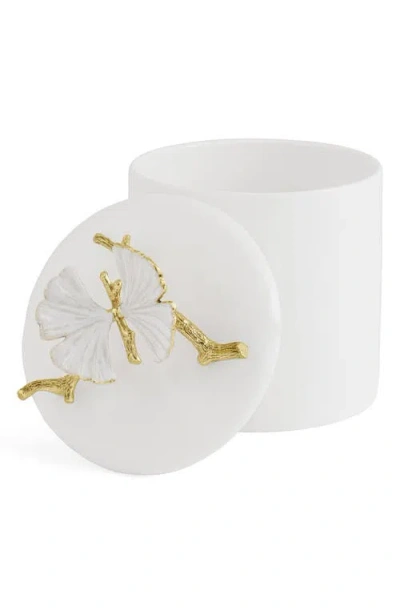 Michael Aram Butterfly Ginkgo Extra Small Canister In White