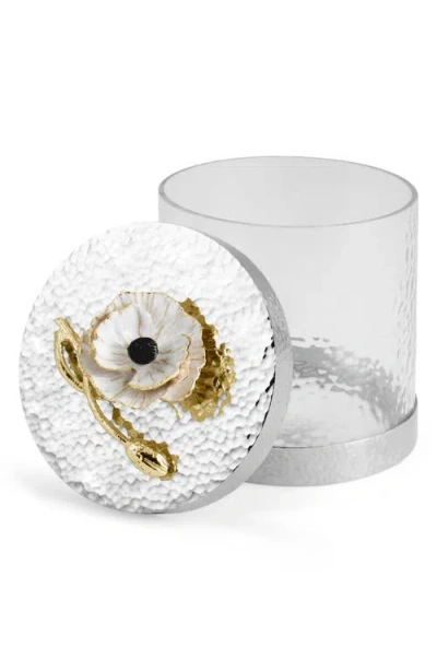Michael Aram Anemone Extra Small Canister In Silver