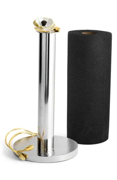 Michael Aram Anemone Paper Towel Holder In Black