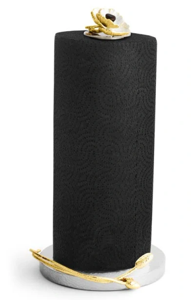 Michael Aram Anemone Paper Towel Holder In Black