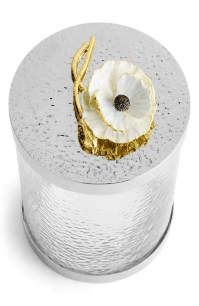 Michael Aram Anemone Medium Canister In Silver