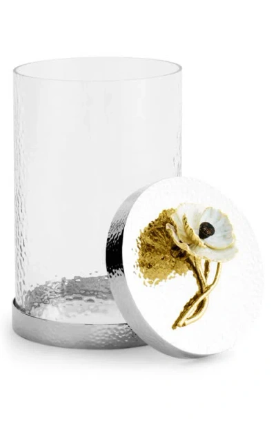 Michael Aram Anemone Medium Canister In Silver