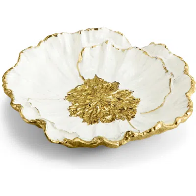 Michael Aram Anemone Catchall Plate In Gold