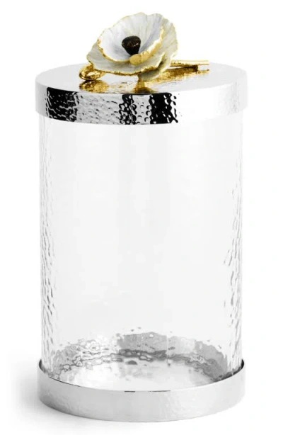 Michael Aram Anemone Medium Canister In Silver