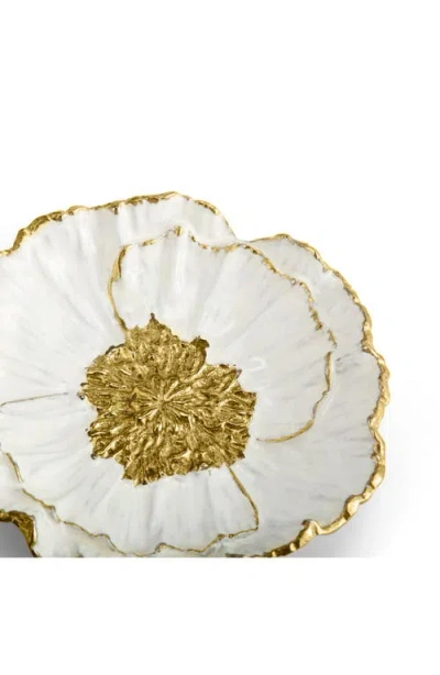 Michael Aram Anemone Catchall Plate In Gold
