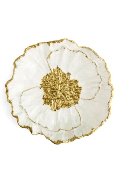 Michael Aram Anemone Catchall Plate In Gold