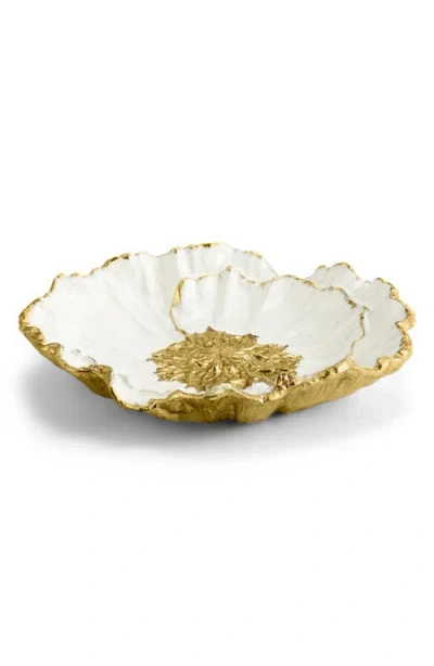 Michael Aram Anemone Catchall Plate In Gold