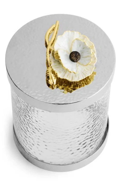 Michael Aram Anemone Small Canister In Silver