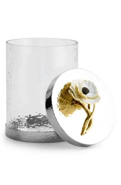 Michael Aram Anemone Small Canister In Silver