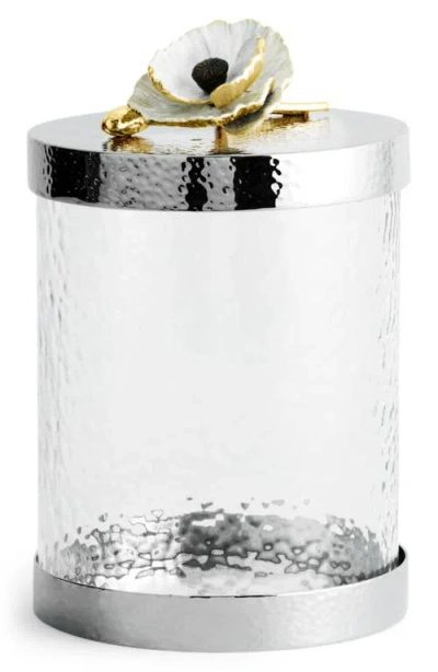 Michael Aram Anemone Small Canister In Silver