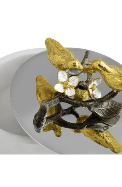 Michael Aram Lovebirds Trinket Box In Multi