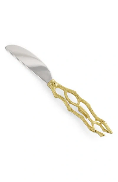 Michael Aram Butterfly Ginkgo White & Gold Cheeseboard With Spreader In White