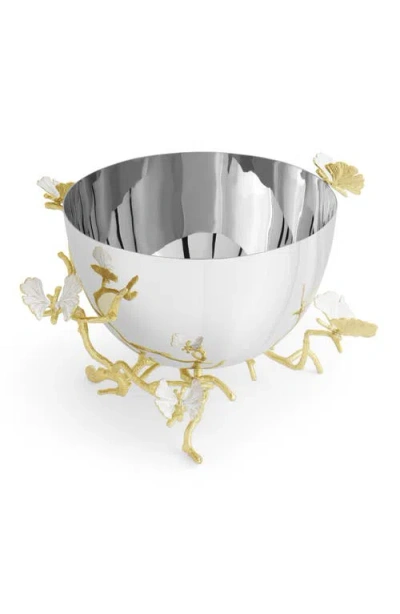 Michael Aram Butterfly Ginkgo Serving Bowl In Metallic