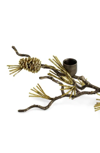 Michael Aram Pine Cone Tabeltop Candle Holder In Brown