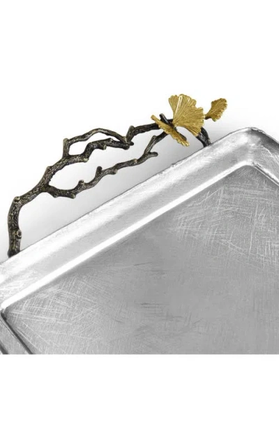 Michael Aram Butterfly Ginkgo Serving Tray In Metallic
