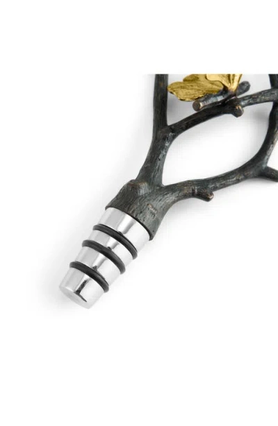 Michael Aram Butterfly Ginko Wine Stopper In Black