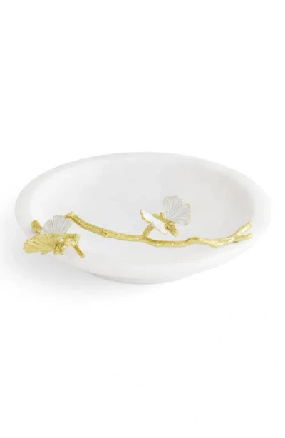 Michael Aram Butterfly Ginkgo Trinket Tray In White
